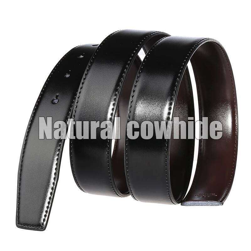 VATLTY Official Authentic New Leather Belts for Men Gold Simple Metal Buckle Natural Cowhide Men's Casual Business Belt Z260226