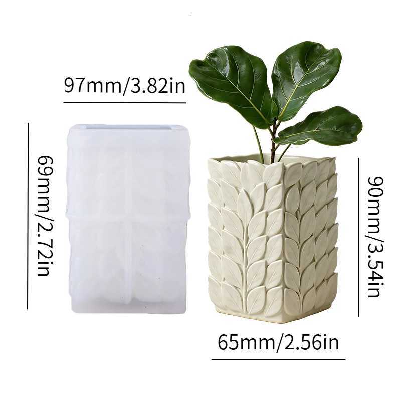 Leaf-patterned silicone molds are easy to unmold making it easy to create sophisticated scented candle jars for home dcor han Y260314
