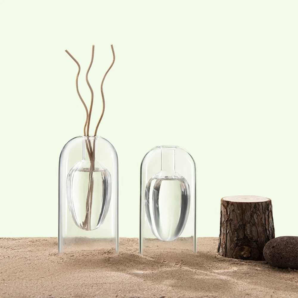 Minimally Designed Flameless Aromatherapy Bottle Diffuser Empty Bottle Glass Ornament Nordic Style Home Decor Birthday Gift Y260314