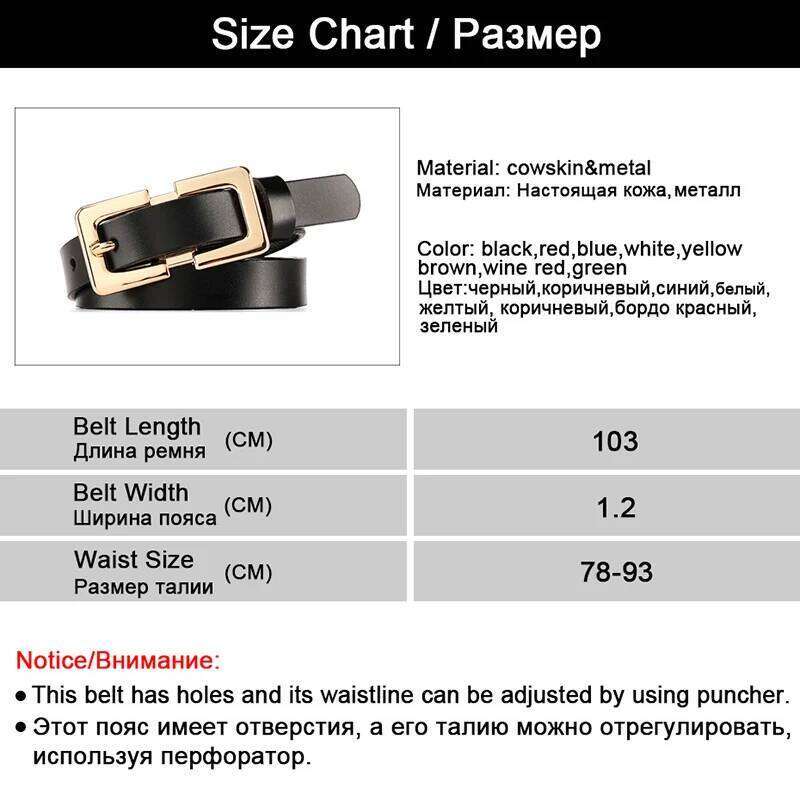 MaiKun Female Original Leather Belts For Women Golden Metal Pin Buckle Belt Z260226