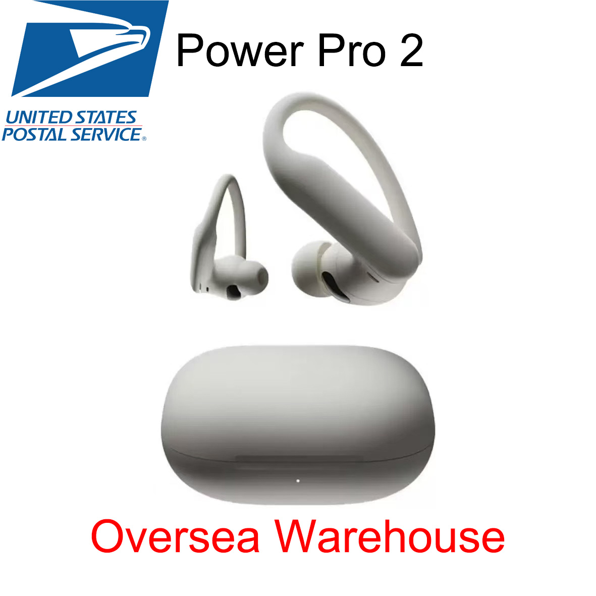 Wireless Powerbeat Pro 2 Earbuds Bluetooth 5.3 Headphones with Comfortable Earhooks Up to 45hrs Play Back Sport Headset and IPX4 Sweatproof for Running