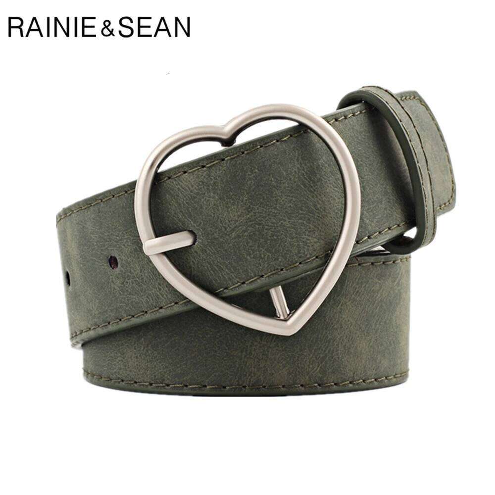 New Design Beige Love Buckle Waist Women Female Leather for Jeans Korean Fashion Ladies Accessories Belts Z260226