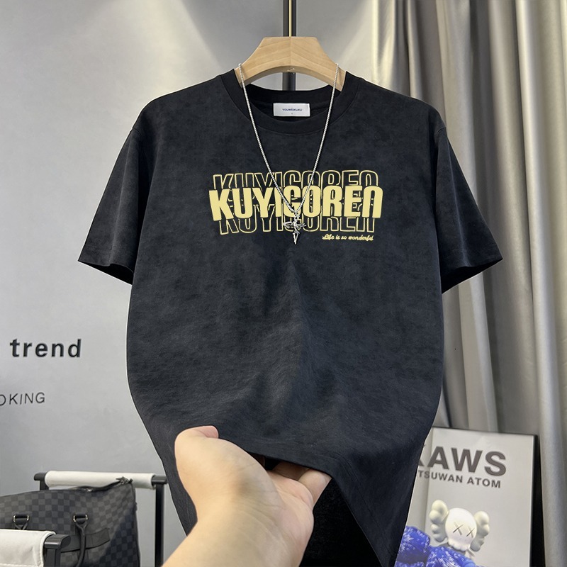 New Summer Light Designer T-shirt Designer Hoodie Mature Style Ins Short Sleeve Men's Cool Polo Trendy Loose Fashionable Comfortable