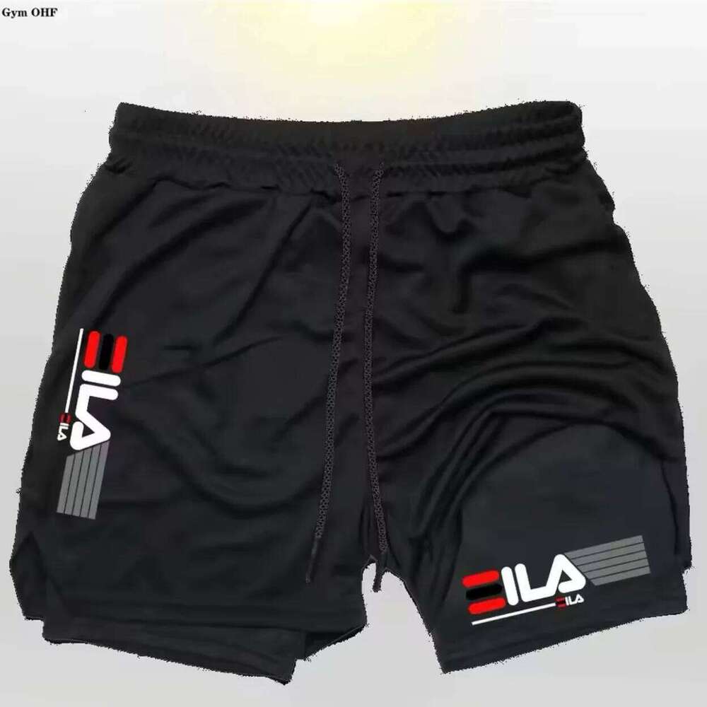 2025 New Cross border E-commerce Men's Personalized Pattern Printed Adult Double layered Beach Fashion Fitness and Leisure Short Z260314