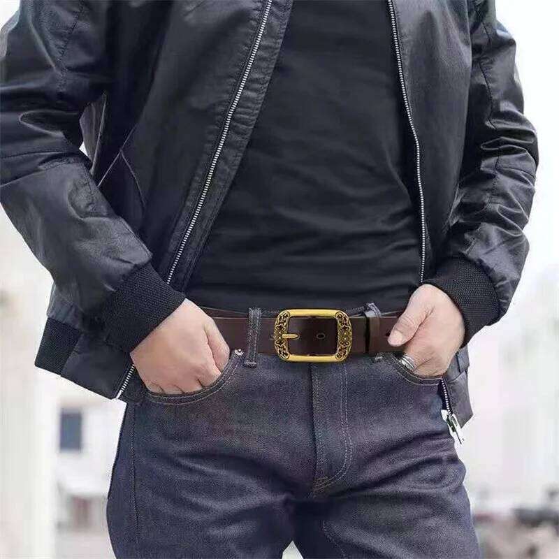 Fashionable High-Quality Men's Genuine Leather bussines women belt And Gentlemen Premium Quality Belt for men Z260226