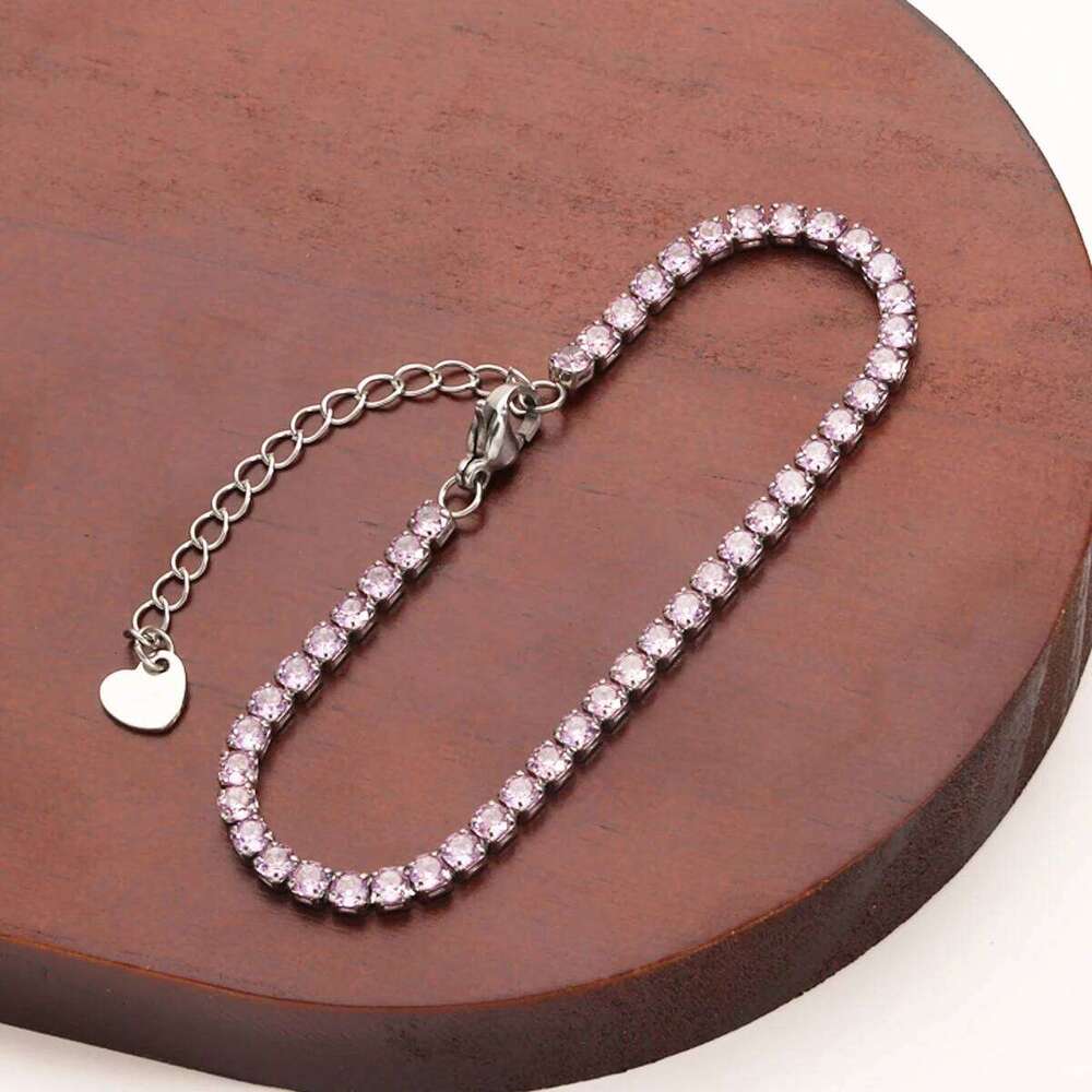 2026 New In Stainless Steel Bracelet For Women Adjustable Tennis Braclet Luxury Zirconia Braslet Girlfriend Gift Pulsera Femme Z260313