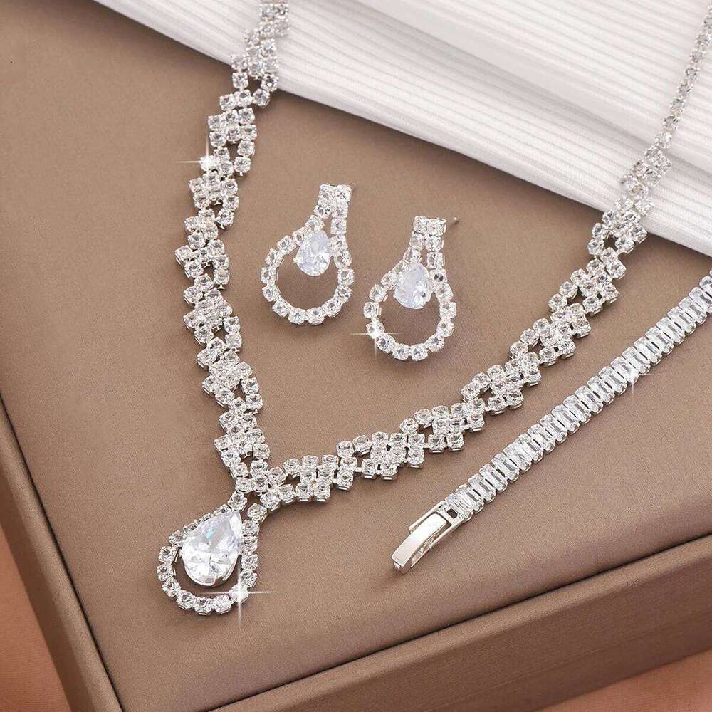 3/4PC women's fashion earrings, necklaces, bracelets, jewelry sets, wedding banquets, parties, holiday gifts Z260313