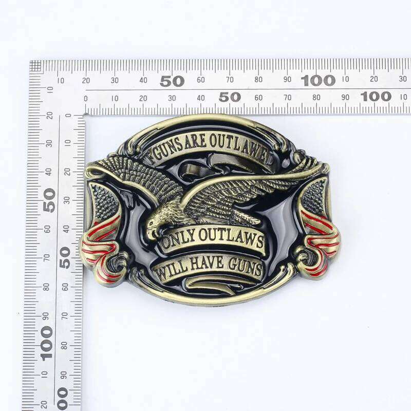 US Badge Belt Guns Freedom Men Leather Belts Metal Buckle Z260226