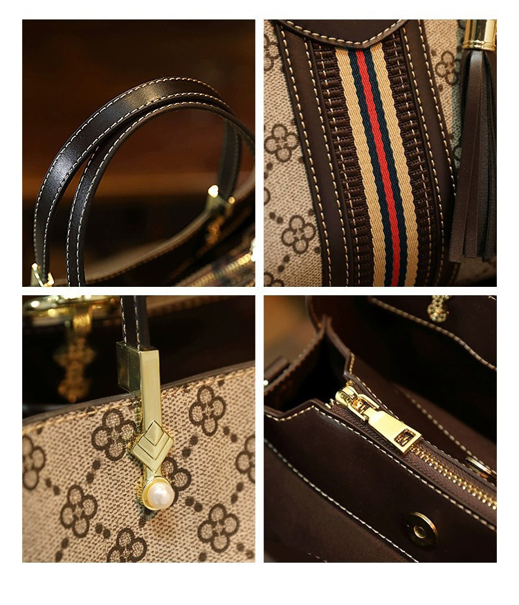 New spring and summer handbag, fashionable women's shoulder crossbody bag, large-capacity commuter tote, high-end hand-held shoulder bag, stylish - view 6