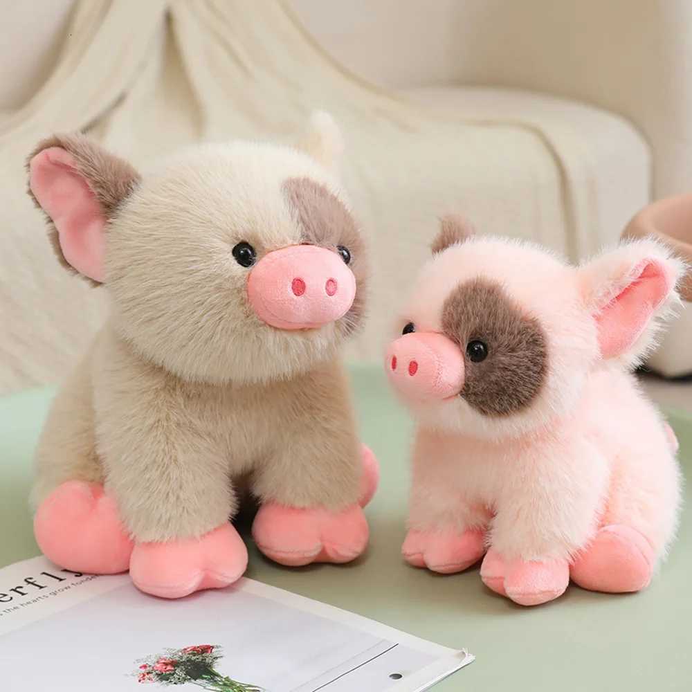 20cm Mini Piglet Plush Toy White Teacup Pig Stuffed Farm Animal Piggy Soft Dolls Birthday Presents Cuddle Christmas Plushie Gift Y260314