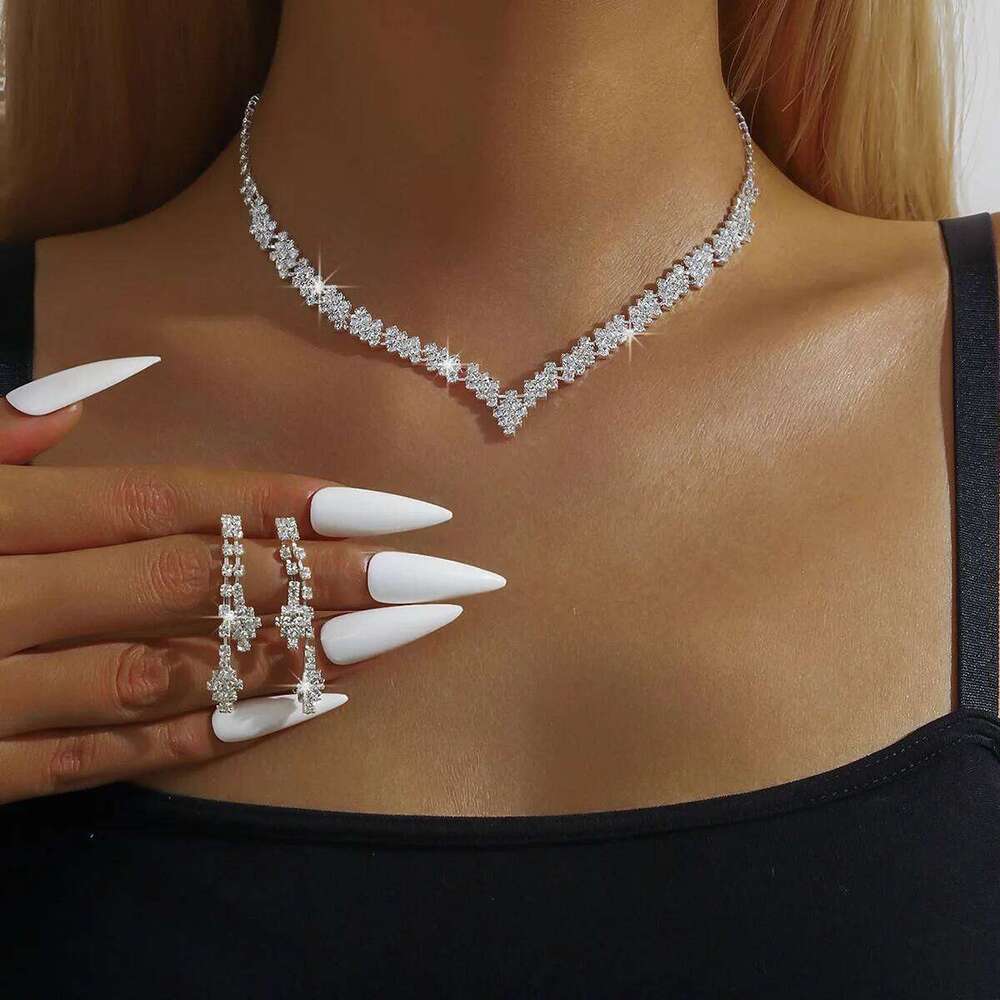 3Pcs/Set of Wedding Season Women's Claw Chain Series Earrings Necklaces Bracelets Jewelry Sets Banquet and Holiday Jewerly Gift Z260313