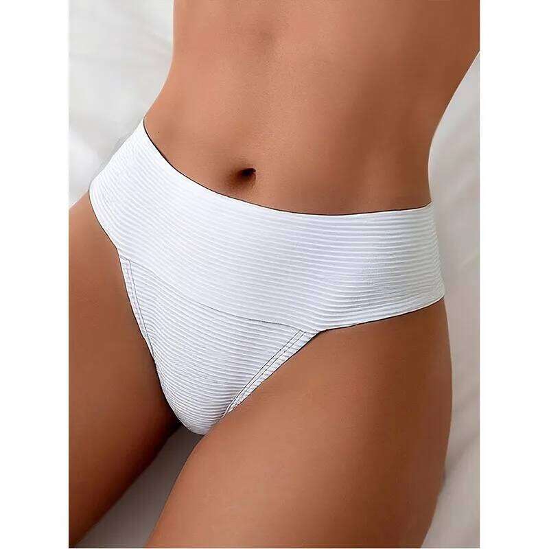 New 2025 Pure Color Bikini Sexy Hot Spring Swimsuit High Waist e Ladies Beach Panties Sport Fitn Fans Supplies Z260314