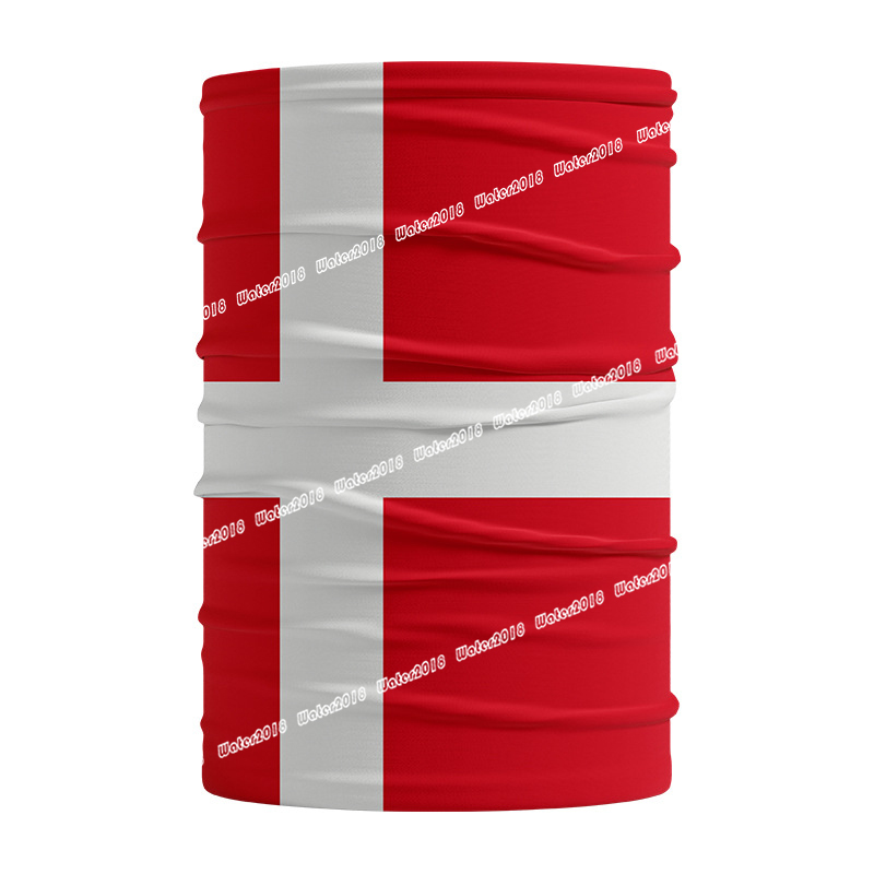 World Cup Flag Bandana Party Decoration USA Germany Qatar Multifunctional Summer Ice Silk Magic Face Mask