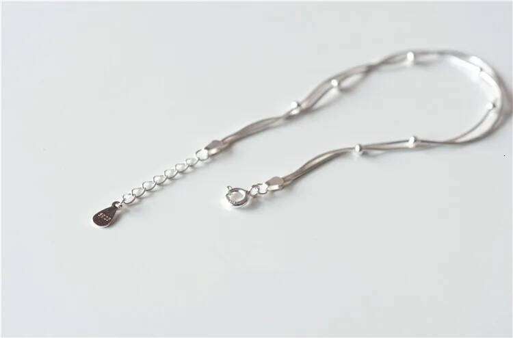 New Fashion Jewelry Beautiful 925 Sterling Silver Red Heart Simple Personality Sweet Bracelets Z260313