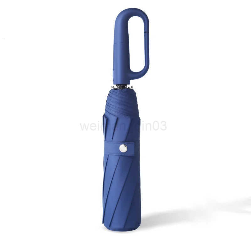 20 ribbed buckle design fully automatic mens and womens folding super large and strong sunshade double umbrella sun umbrella H260314