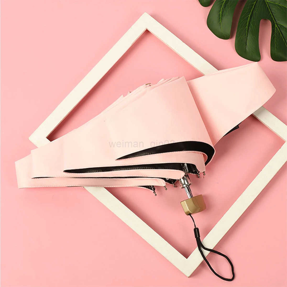 1Pc 55 Off Mini Sun Umbrella Pocket Rain Umbrella Vinyl Folding UV Ultraviolet Protection Sun Shade Pocket Parasol Capsule H260314