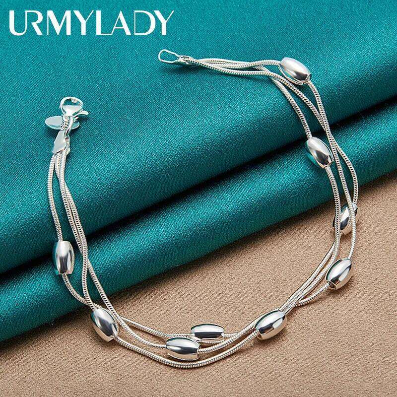 925 sterling silver bracelet chain fashion design product beautiful Jewelry High quality Bracelet bead for women lady wedding Z260313