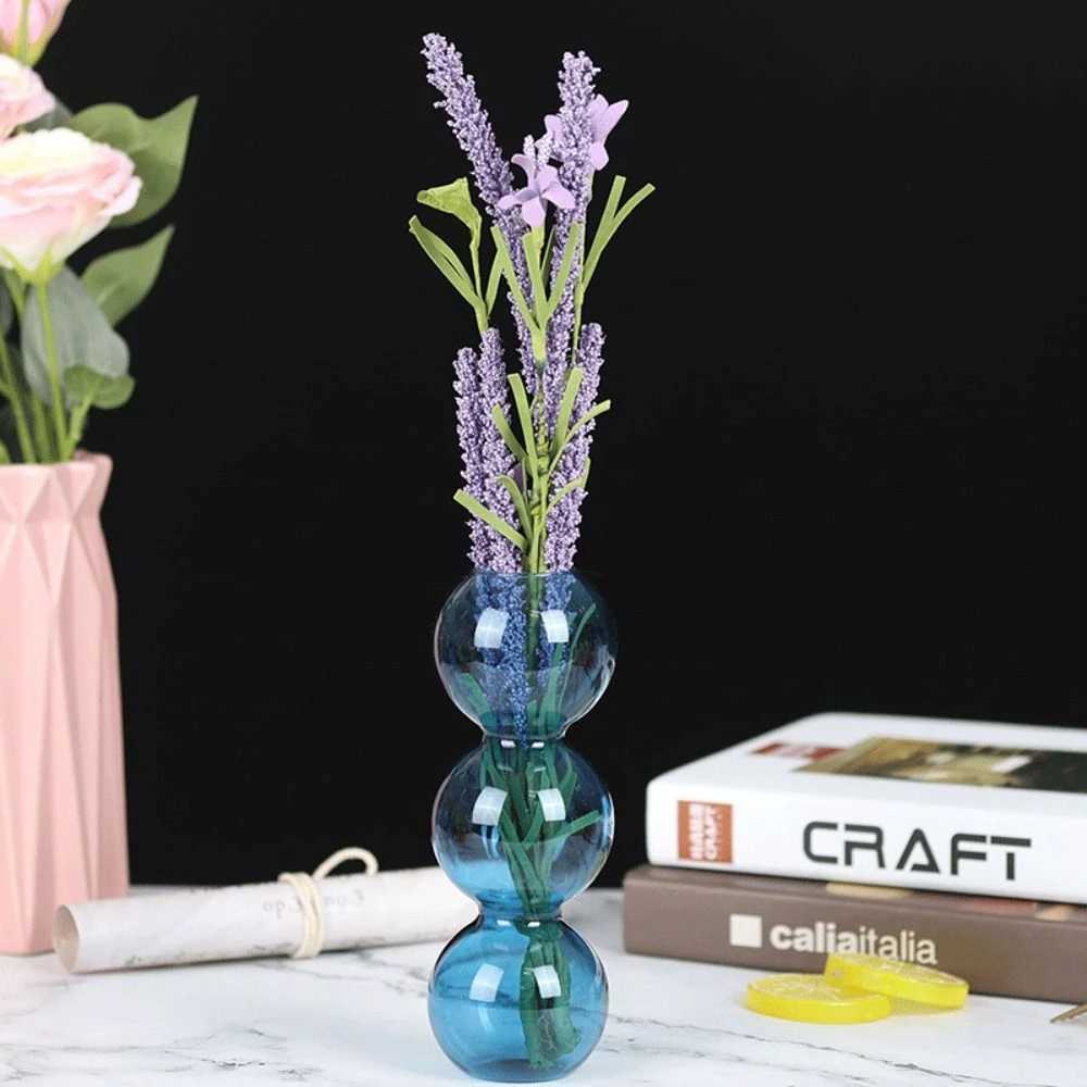 Romantic Glass Vase Simple Creative Hydroponic Flower Pot Funny Modern Spherical Flower Vase Gifts Y260314