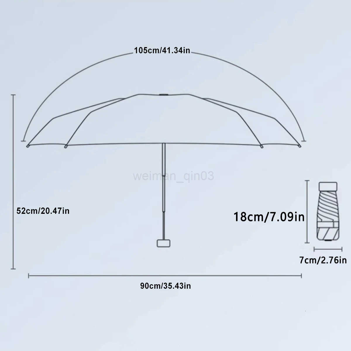 Small Folding Umbrella Sun Women Gift Fashion Men Mini Sun Parasol Girls Anti-UV Portable Pocket Travel Umbrellas H260314