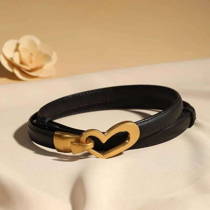 Women's Stylish All-match Slim Skirt Belt Narrow Soft Genuine Leather Fashion Accessory for Ladies Z260226