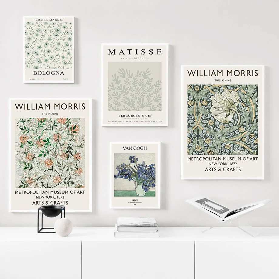 Picasso Poster Abstract Wall Art Canvas Prints Living Room Bedroom William Morris Flower Market Artwork For Bedroom Home Decor D260314