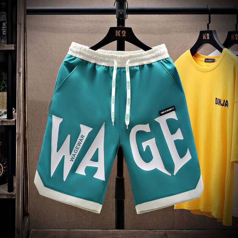 Vibrant Lettering Graphic Eye-Catching Running Shorts Men's Summer Streetwear Casual Jogging Sport Dry Gym Sports Z260314