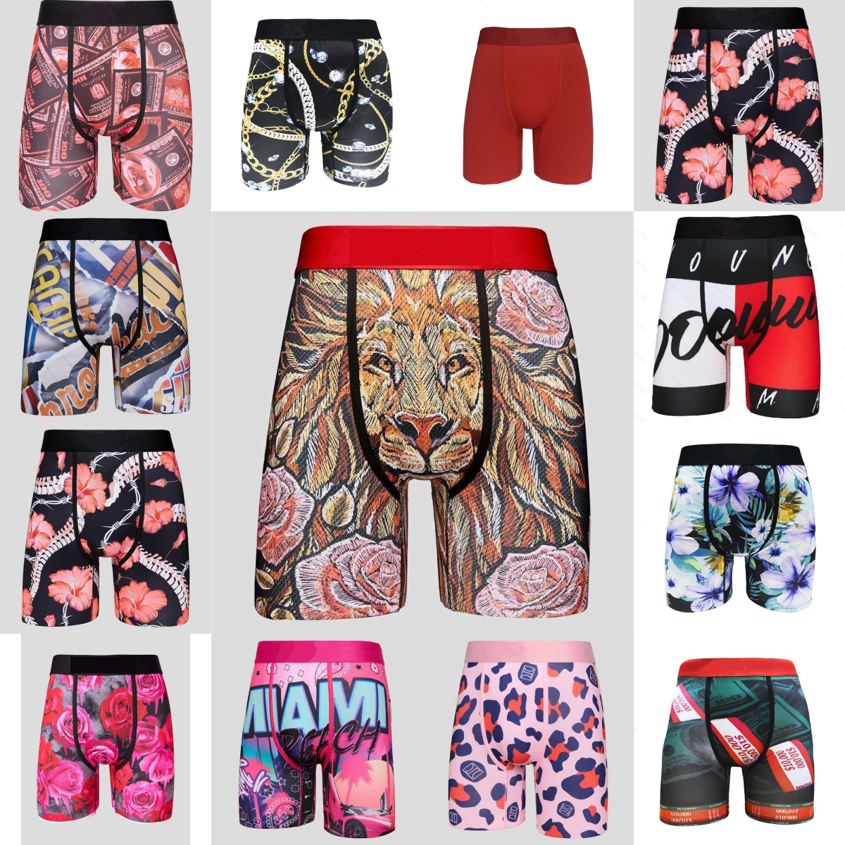Psdity psdboxers Designer Buyers' PicksSexy Cotton Underpants Men Shorts Boxers Briefs Quick Dry Breathable Underwear Pants With Bags Branded Male