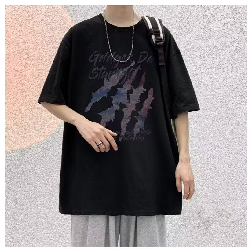 New Summer Design Letter For Men Slim Fit Trendy Fashion Designer Hoodie Polo Style Loose And Comfortable Designer T-shirt Short Sleeve