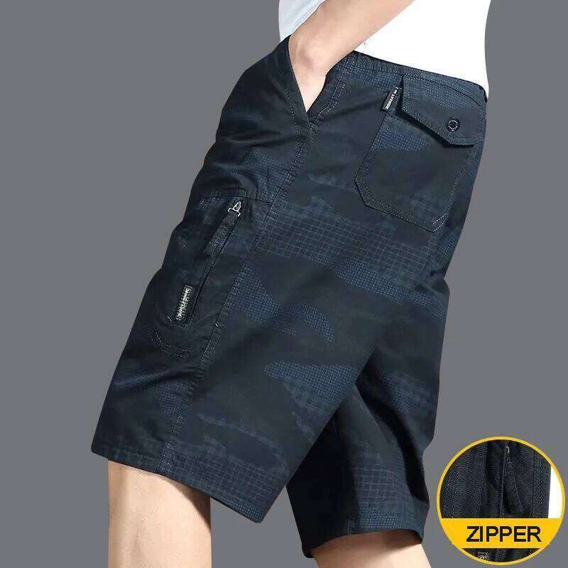 Big Size Men's Sports Casual Fashion Loose Straight Cargo Shorts Cotton Comfortable Beach Running Short Pants Z260314