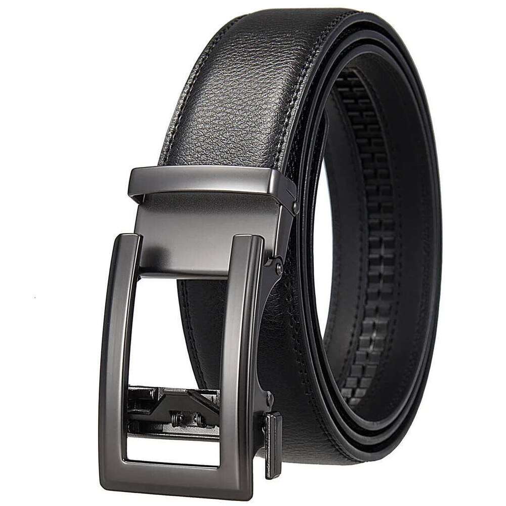 3.5cm New Business Automatic Buckle Classic Men's Second-layer Cowhide Leather Belt Versatile Clothing Accessories Z260226