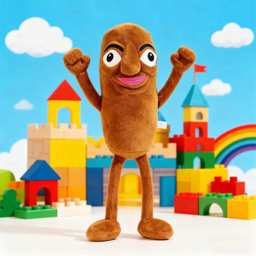 Sausage Man Plush Toy Funny Face Stuffed Animal with Unique Design Soft Huggable Novelty Gift for Teens Adults Y260314