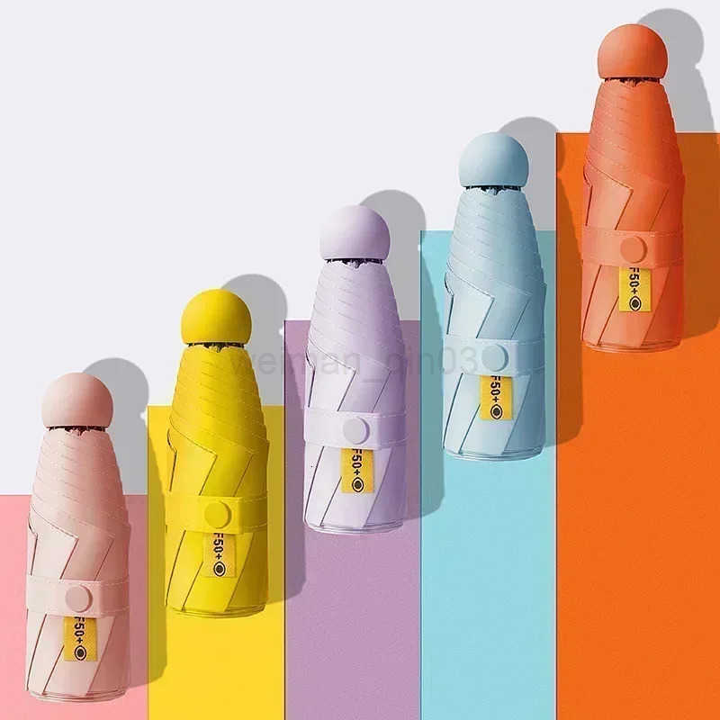 Sun Umbrella Small and Portable Capsule Umbrella Female Sun and Rain Dual Use Sun Umbrella H260314