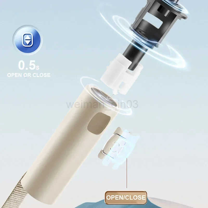 Large 24 Bone Solid Color Automatic Umbrella Light Collapsible Large Format Outdoor Sunshade UV Protection Automatic Umbrella H260314