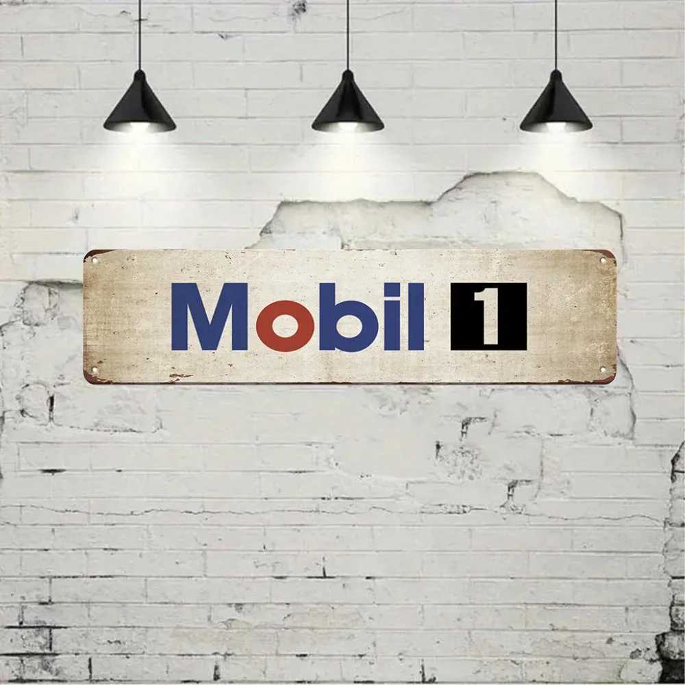 Motor Oil Esso Gulf Metal Sign - Poster - Style Plate for Wall Decor - Perfect for Bars Garage Cafe Club with Nostalgic Charm D260314