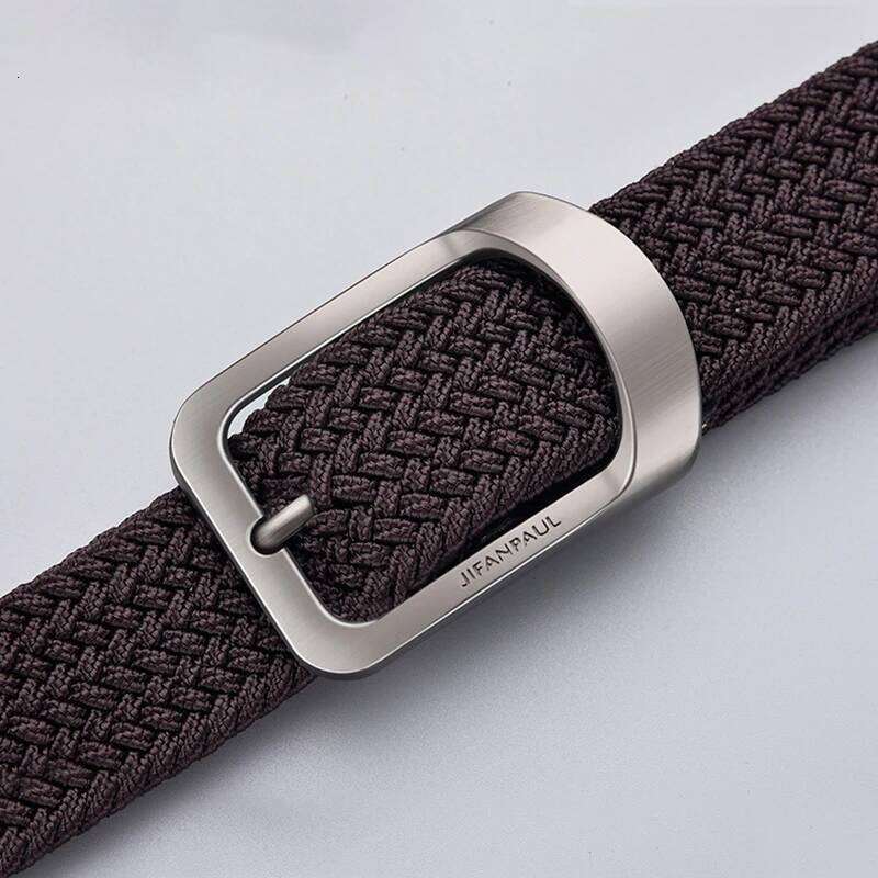 2023 men and fashion nylon alloy casual women wild stretch jeans belt decoration ins wind Luxury brand design Z260226