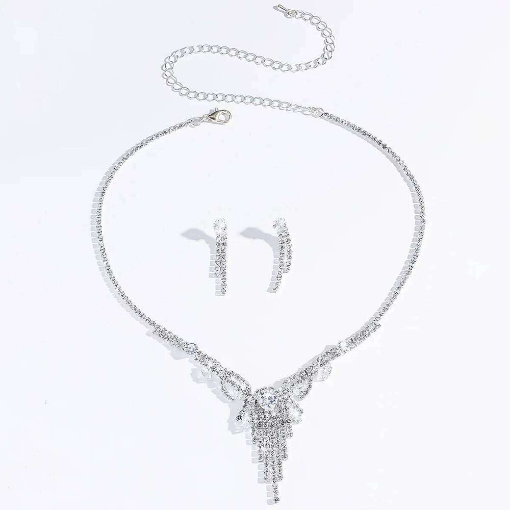 3PC Women's Fashion Design Tassel Necklace Earrings Jewelry Set Suitable for Wedding, Party, Festival Gifts Z260313