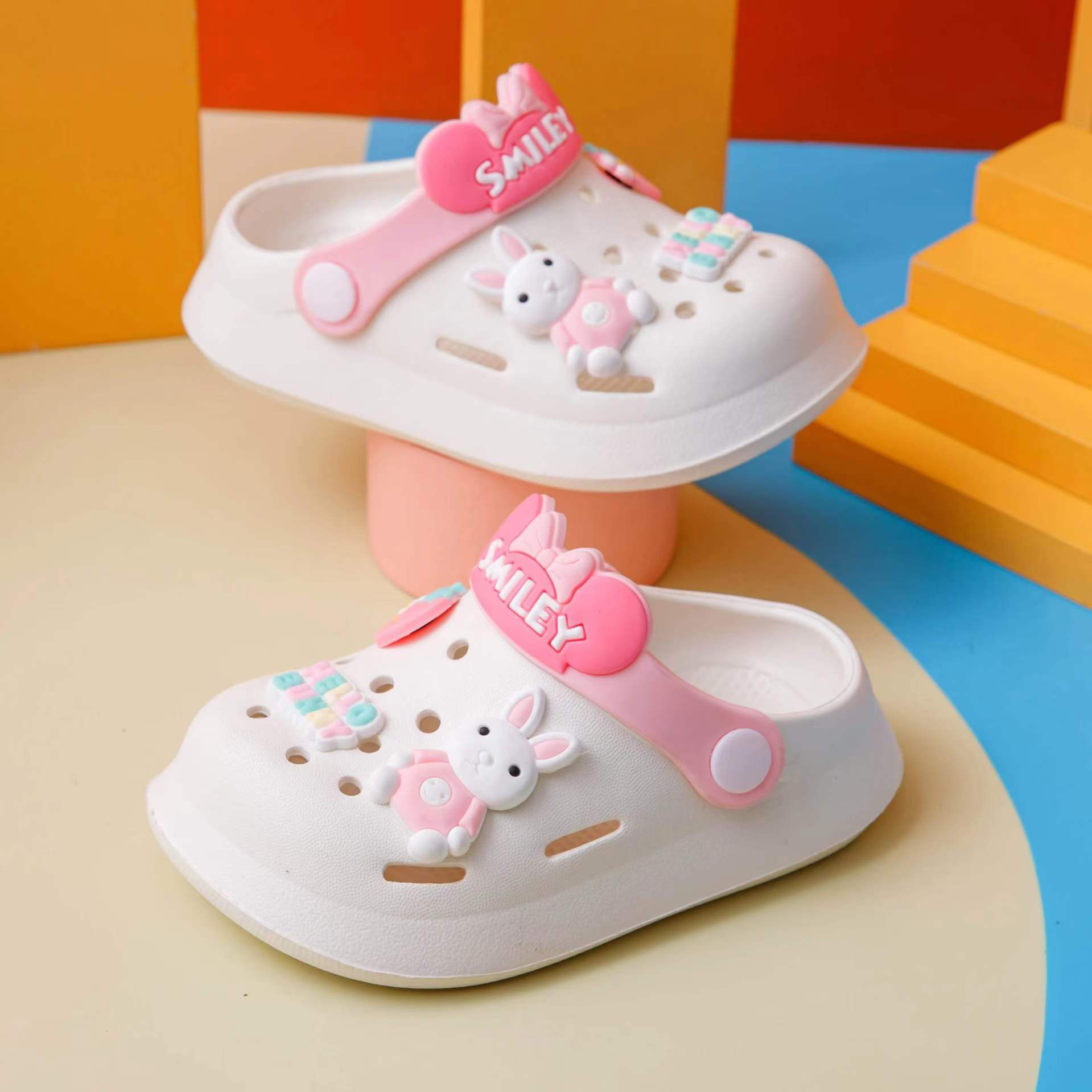 Flip Flops For Children Toddler Kids Summer Beach Shoes Girls Cartoon Home Slippers Swimming Boy Infant Sandals Slides Baby Free shipping