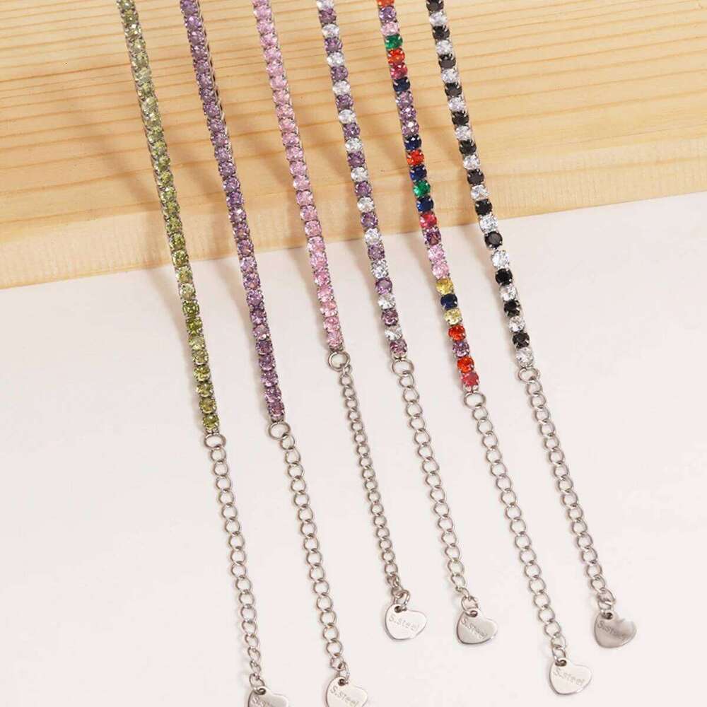 2026 New In Stainless Steel Bracelet For Women Adjustable Tennis Braclet Luxury Zirconia Braslet Girlfriend Gift Pulsera Femme Z260313