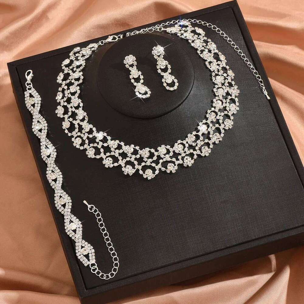 Women's Vintage Jewelry Set Copper Chain Necklace Earrings Bracelet Casual All-Season Accessories for Wedding Parties Daily Wear Z260313