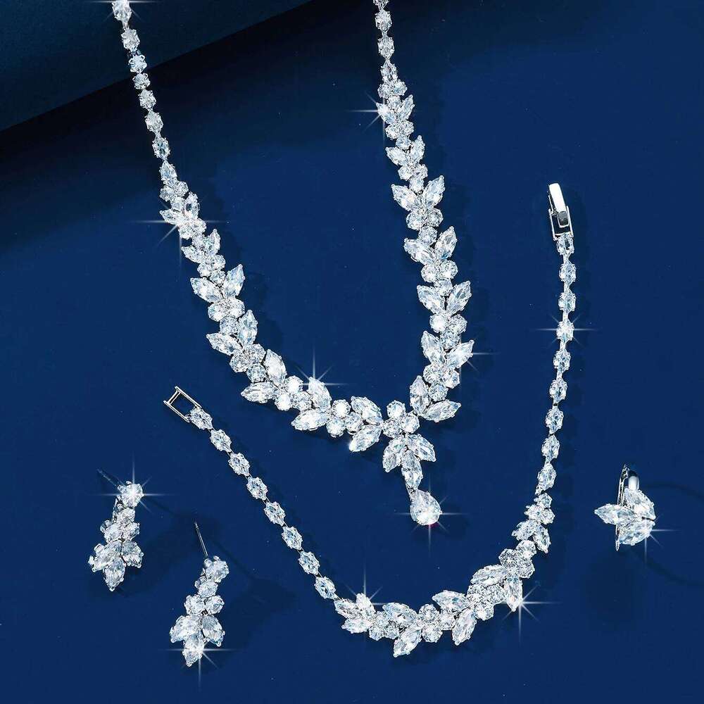 2025 Best Selling Wedding Festival Luxurious Cubic Zirconia Jewelry Set Classic Fashion Prom Everyday Wear Z260313
