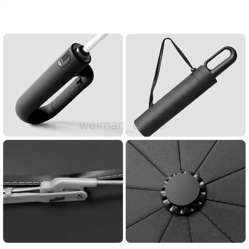 Reinforced Wind-resistant Rain-resistant Dual-purpose UV-resistant Fully Automatic Ring-buckle Umbrella H260314