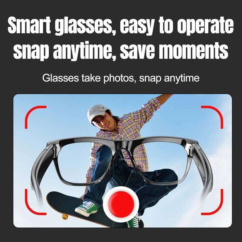 4K 800W Pixel Smart AI Shooting Camera Photo Video Voice Assistant Call Translation Waterproof Bluetooth Glasses