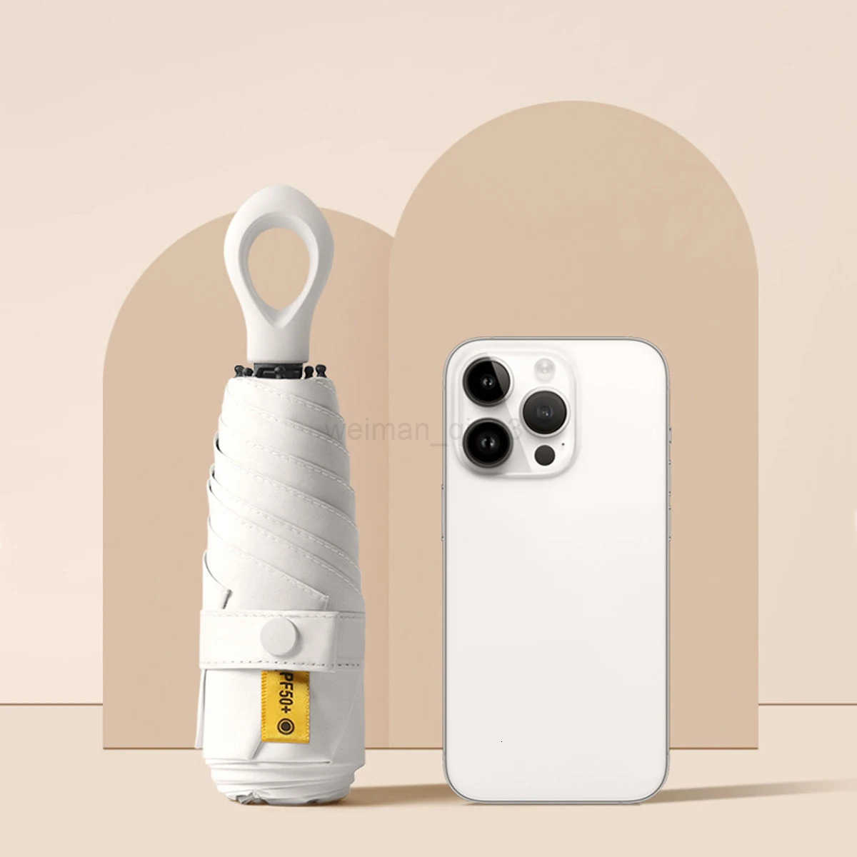 UV Protection Mini Umbrella Ultralight 5-Fold Portable Sunshade for Women Outdoor Beach Travel Compact Windproof Quick Dry H260314