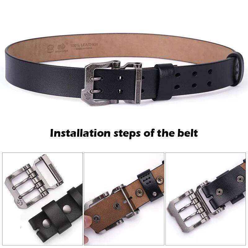 2024 Men's High Quality Belts Genuine Leather Strap Luxury Pin Buckle Fancy Vintage Belt for Jeans Free Shipping Z260226