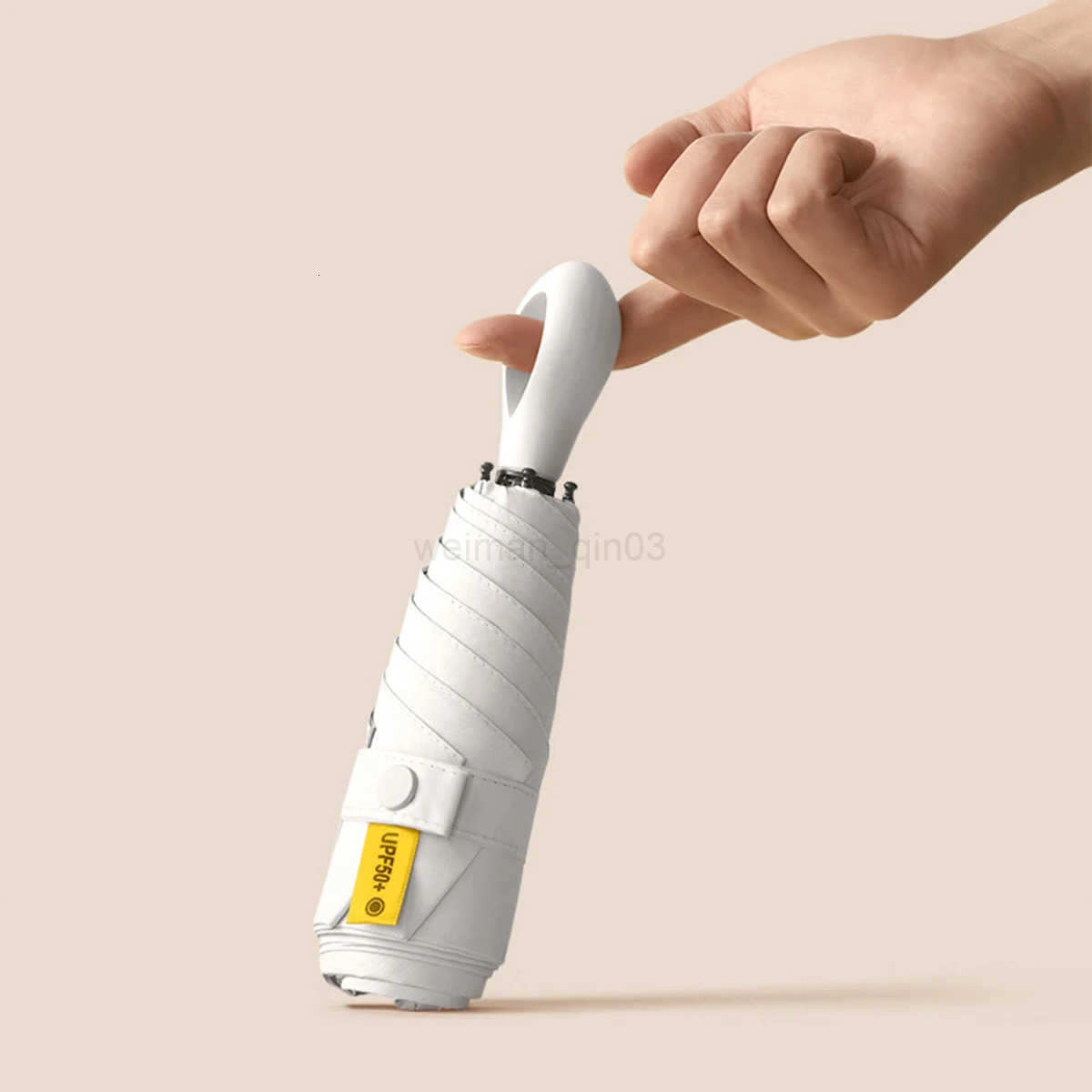 UV Protection Mini Umbrella Ultralight 5-Fold Portable Sunshade for Women Outdoor Beach Travel Compact Windproof Quick Dry H260314