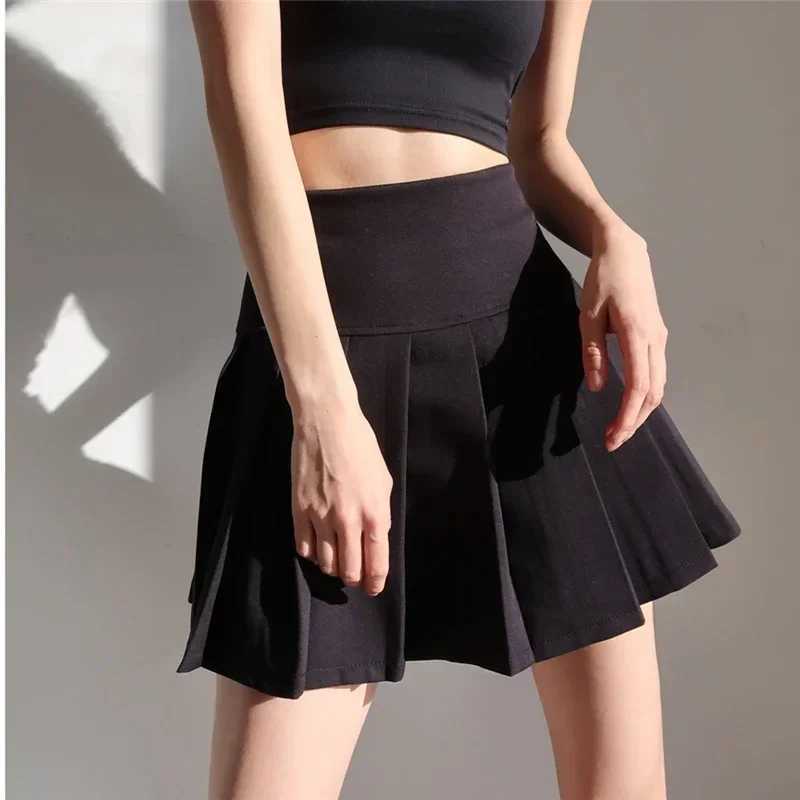 American School Y2k Style Summer Short Pleated Skirt For Women 2024 High Waist Sexy Hotsweet Mini Skirts Female M260314