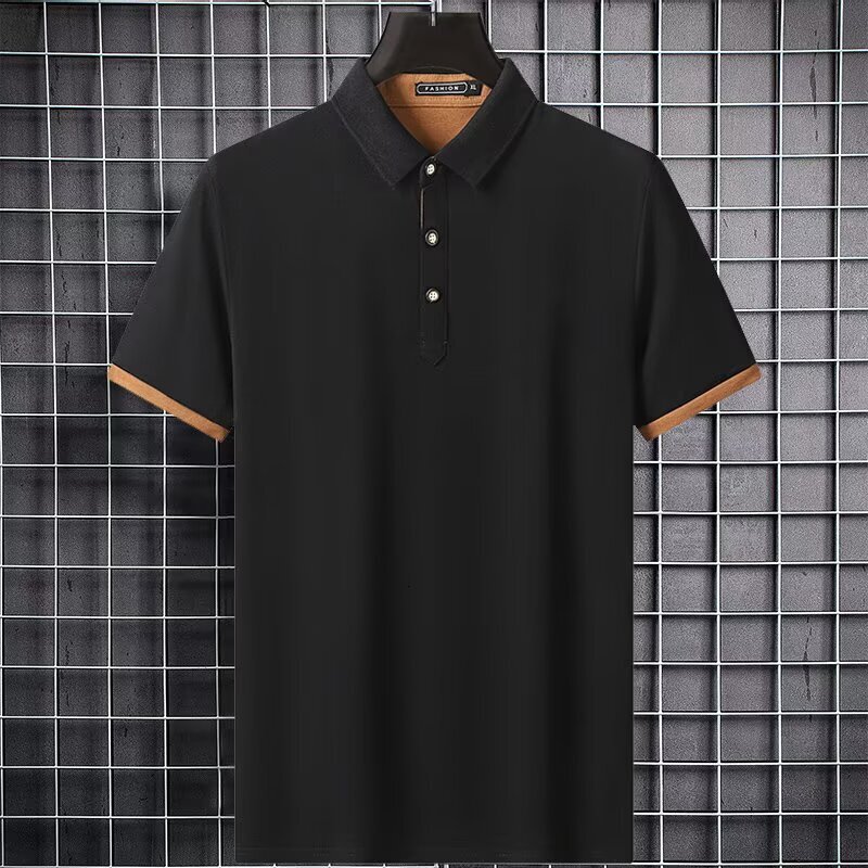 Polo Summer New Style Men's Casual Shortsleeve With Collar Business Chic With Designer T-shirt Designer Hoodie Contrasting Stripes
