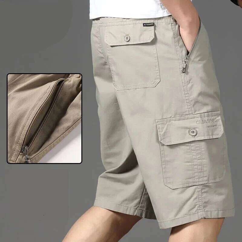 Big Size Men's Sports Casual Fashion Loose Straight Cargo Shorts Cotton Comfortable Beach Running Short Pants Z260314