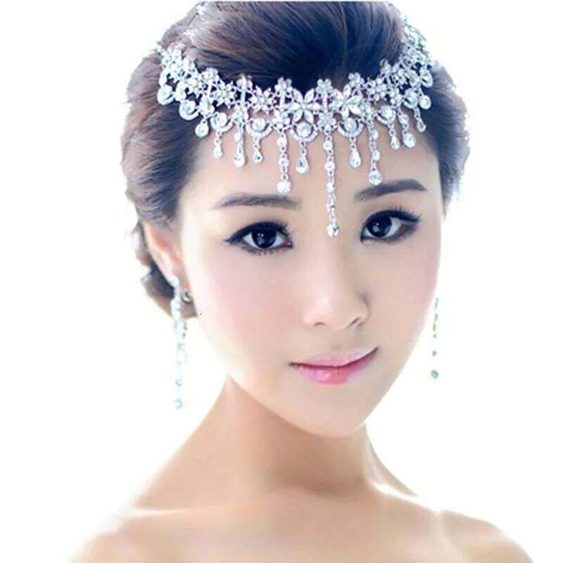 Luxury Silver Color Crystal Flowers Bridal Jewelry Set For Women Statement Necklace Earring Rhinestone Tiara Wedding Accessories Z260313