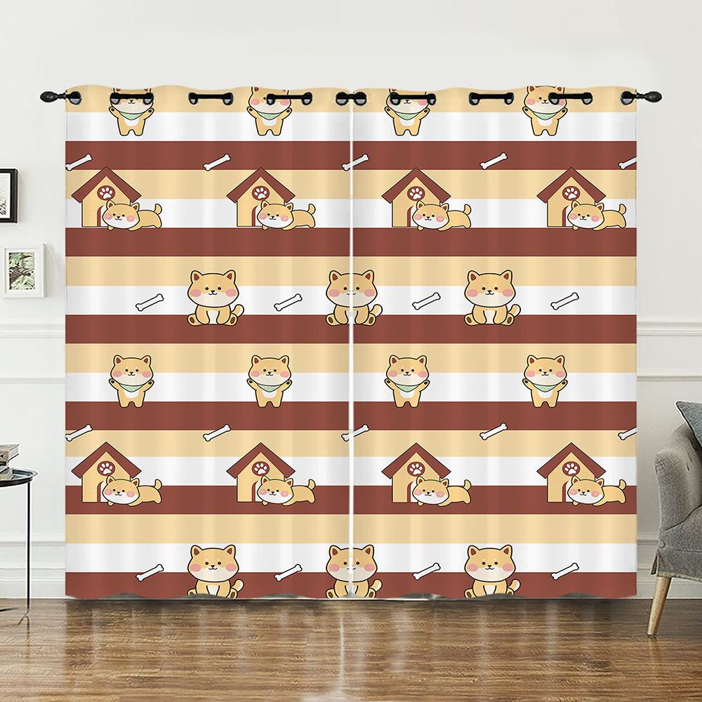 YL-38348 Bathroom Partition Curtain with Lace Trim, Plain Color Patchwork Skirt Hem, Cotton Linen Waterproof Ruffle Edge Linen